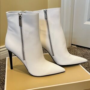 MICHAEL Michael Kors White Heeled Boots